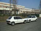 Tiges d'ailes AR et bouchon blancs de 205 Dturbo, enjoliveurs de 206 et pneus passés en 175/70/13